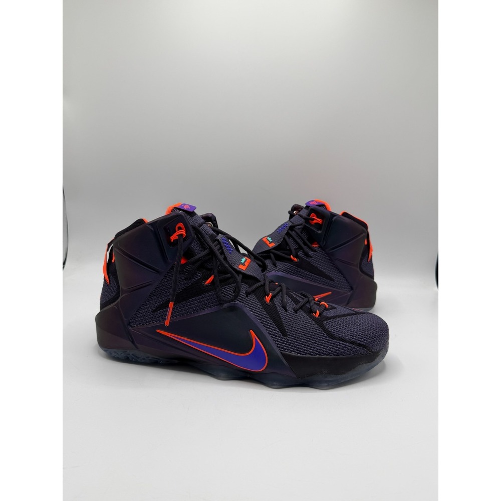 Nike LeBron 12 Instinct Cave Purple Hyper Crimson 684593-583 Mens Size 15 No Box